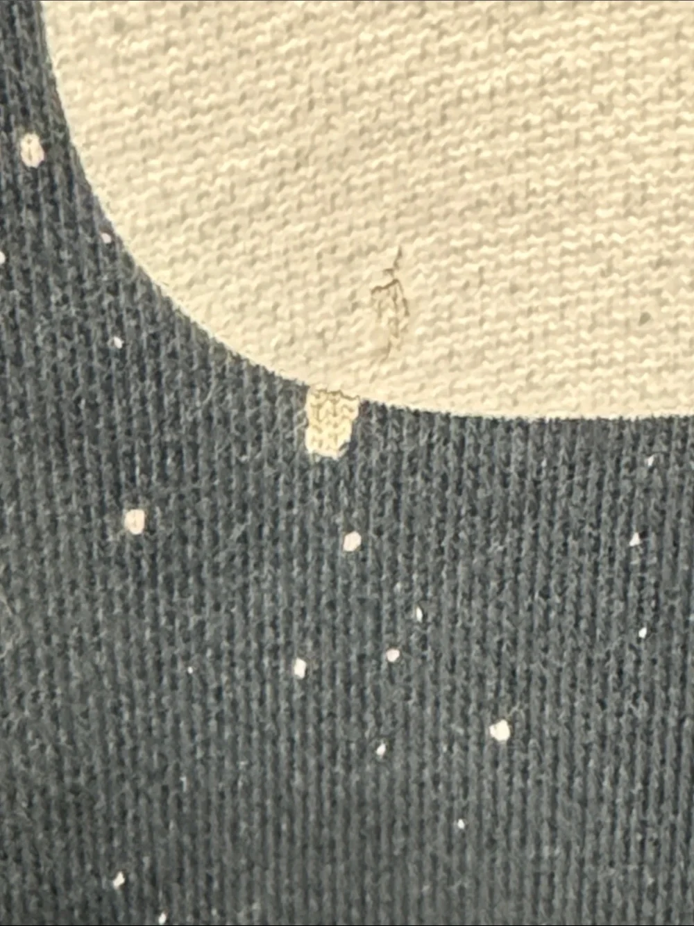 Nike Black Pullover Hoodie with White Swoosh and Paint Speckle
